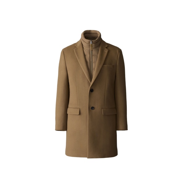 Mackage Skai-SLB 3-In-1 Wool Coat in Otter