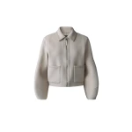 Mackage Solana Double-Face Wool Balloon Sleeved Short Jacket in Trench Mackage Solana Double-Face Wool Balloon Sleeved Short Jacket in Trench