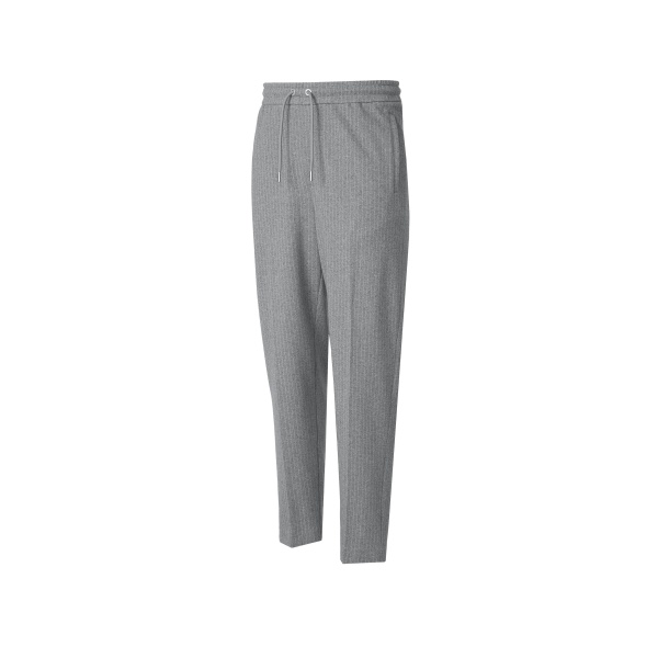 Mackage Stanley-K Brushed Knit Pants in Light Grey Mix-Cream