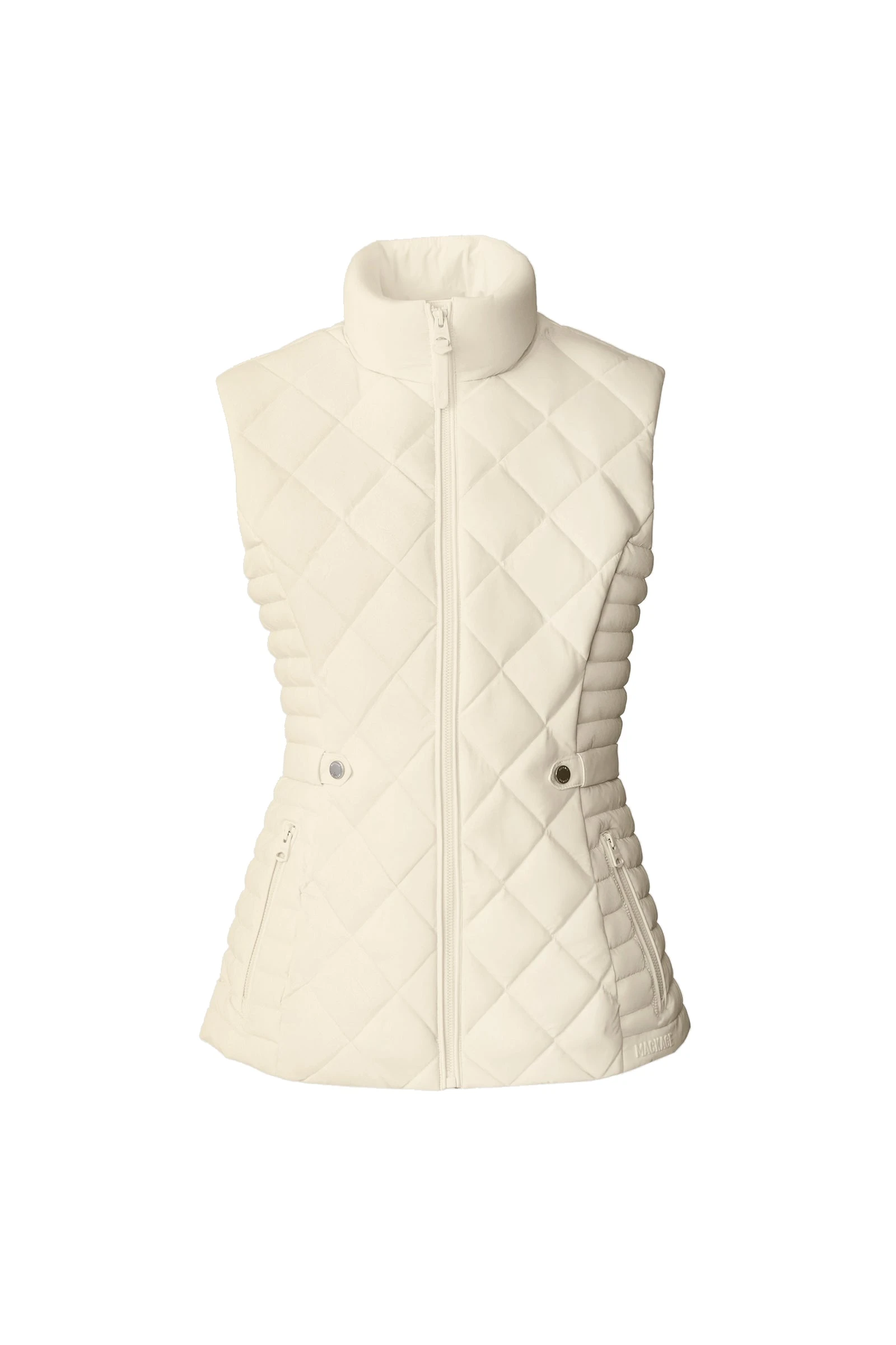 Mackage Stefania Diamond Quilted Down Vest in Cream Mackage Stefania Diamond Quilted Down Vest in Cream