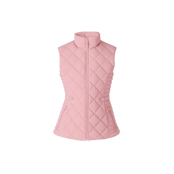 Mackage Stefania Diamond Quilted Down Vest in Soft Pink