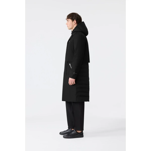 Mackage Sterling 2-In-1 Long Trench Coat in Black