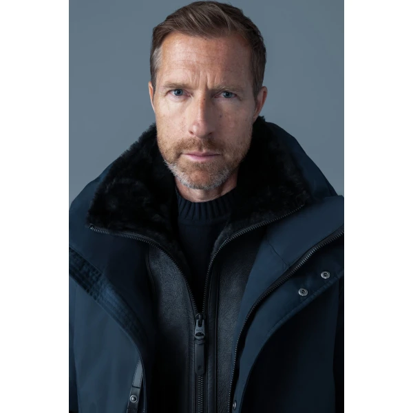 Mackage Sullivan 2-In-1 Down Coat in Navy