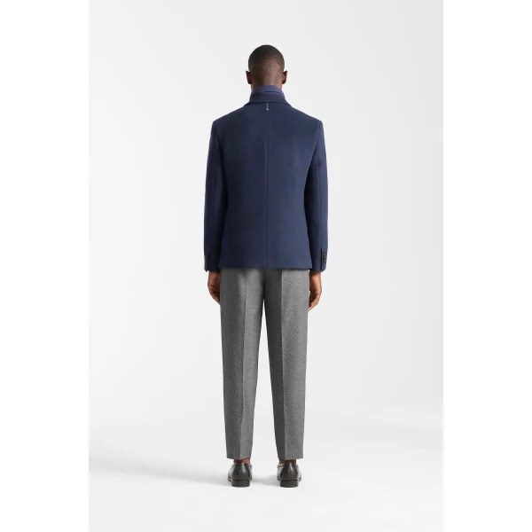 Mackage Sutton 3-In-1 Wool Coat in Marine Blue