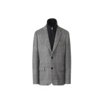 Mackage Sutton-PL Plaid 3-In-1 Wool Coat in Black-Cream
