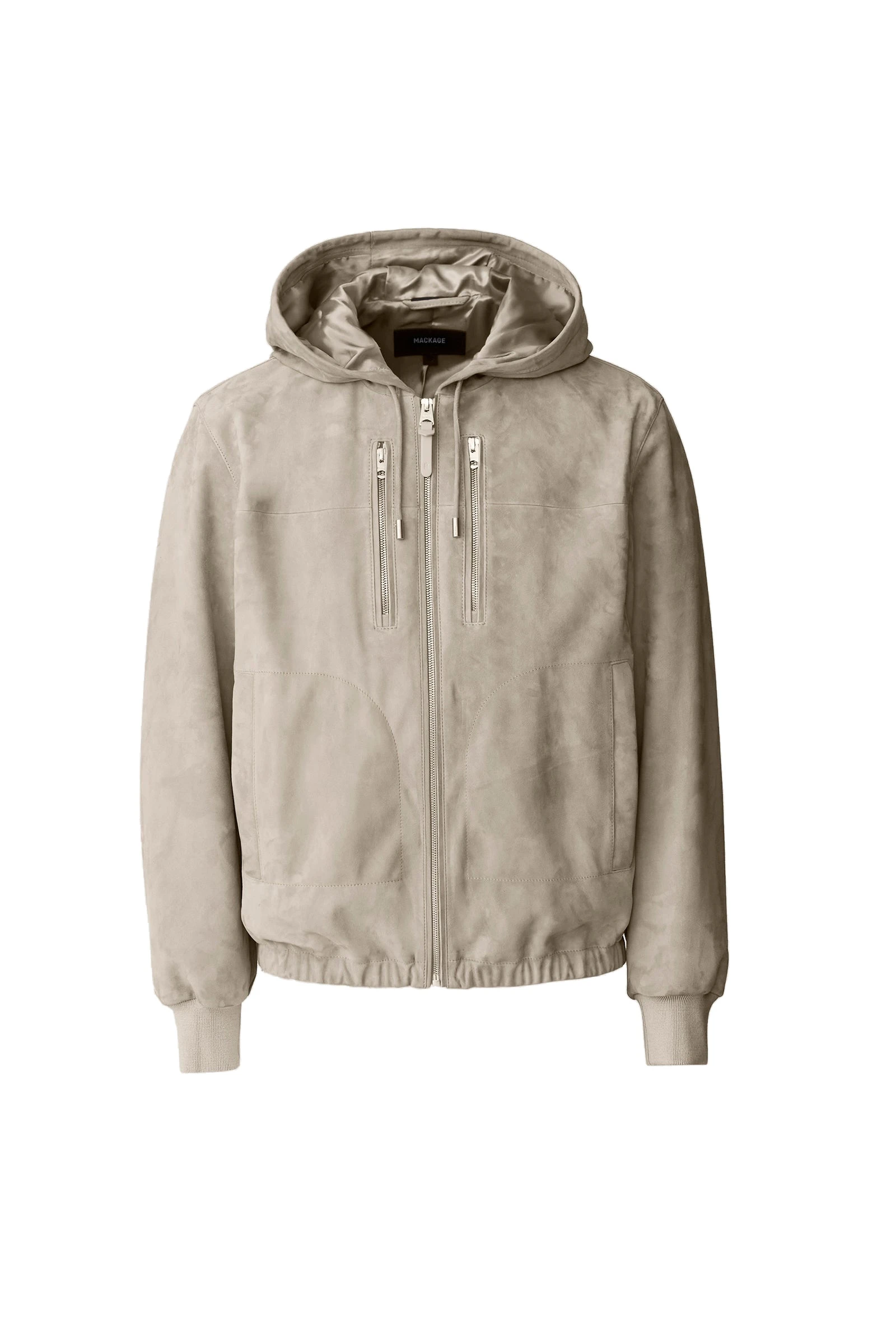 Mackage Sylas-SU Suede Hooded Jacket in Taupe Mackage Sylas-SU Suede Hooded Jacket in Taupe