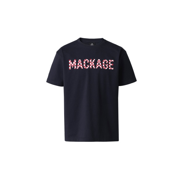 Mackage Tee-PCR Tee-Shirt with Mackage Logo in Navy-Multi