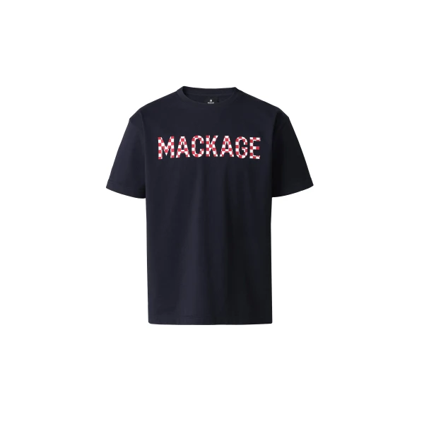 Mackage Tee-PCR Tee-Shirt with Mackage Logo in Navy-Multi