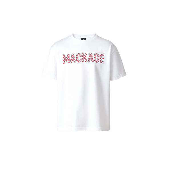 Mackage Tee-PCR Tee-Shirt with Mackage Logo in White Multi