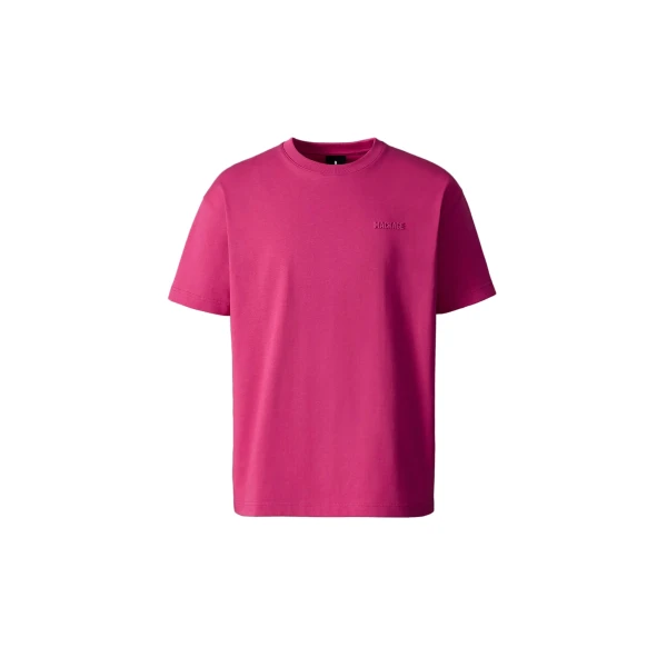 Mackage Tee-R Tee-Shirt with MACKAGE Silicone Logo in Azalea