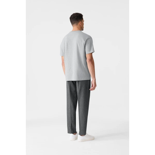 Mackage Tee-R Tee-Shirt with MACKAGE Silicone Logo in Light Grey Mix