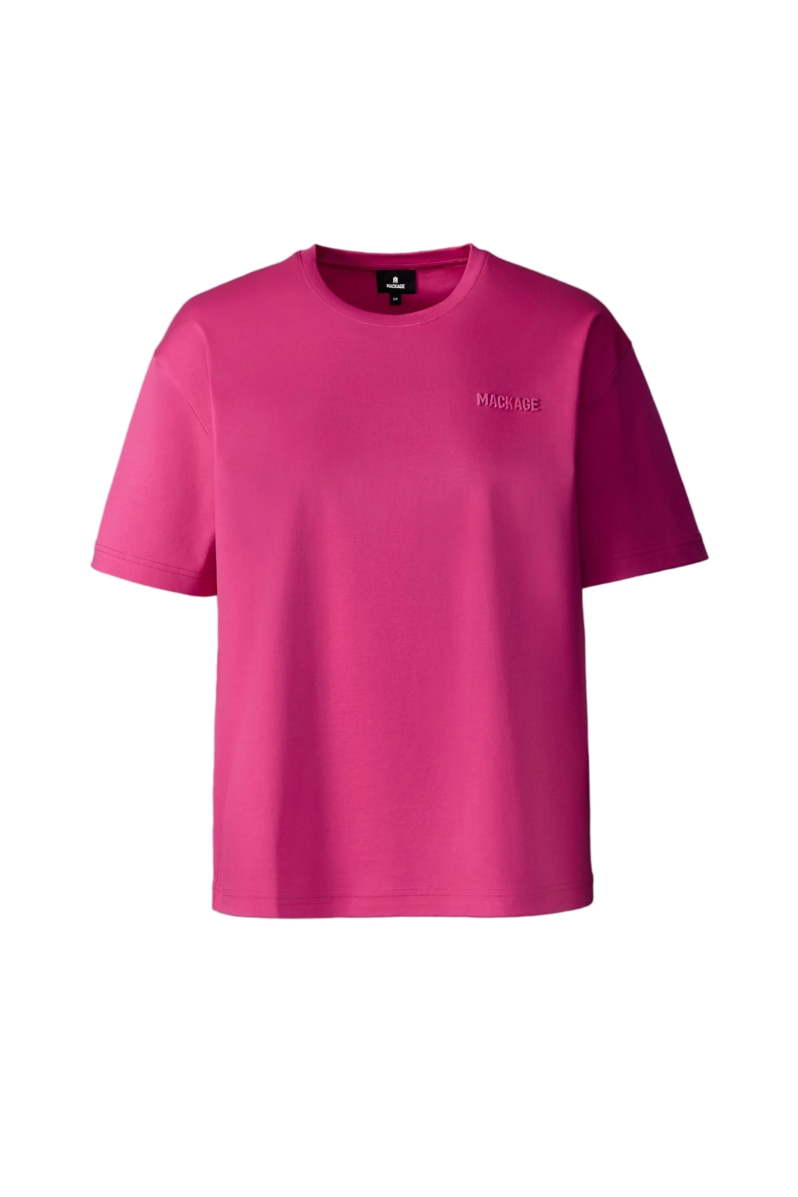 Mackage Tee-W T-Shirt with Mackage Silicone Logo in Azalea Mackage Tee-W T-Shirt with Mackage Silicone Logo in Azalea