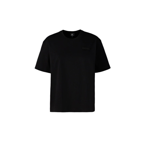 Mackage Tee-W T-Shirt with Mackage Silicone Logo in Black