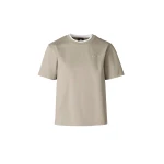 Mackage Tee-WNV Double Crewneck Collar T-Shirt in Taupe-White mackage tee-wnv double crewneck collar t-shirt