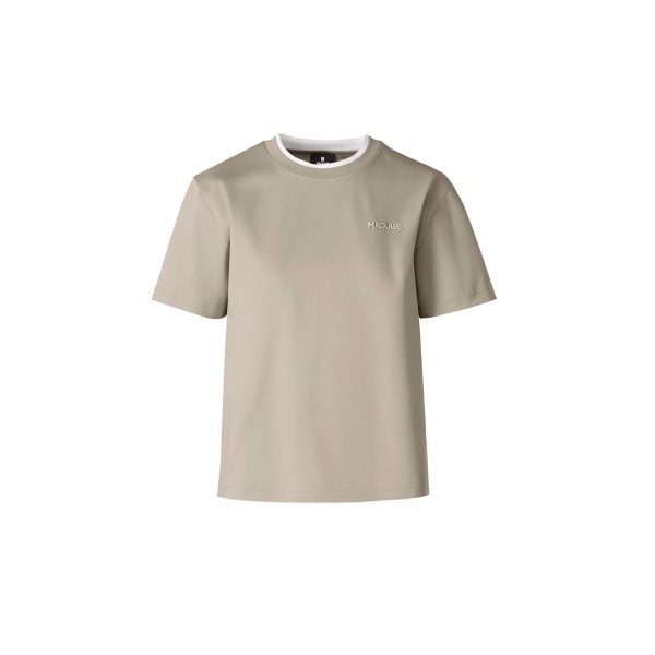 mackage tee-wnv double crewneck collar t-shirt