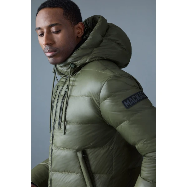 Mackage Victor-R Light Down Jacket in Light Military