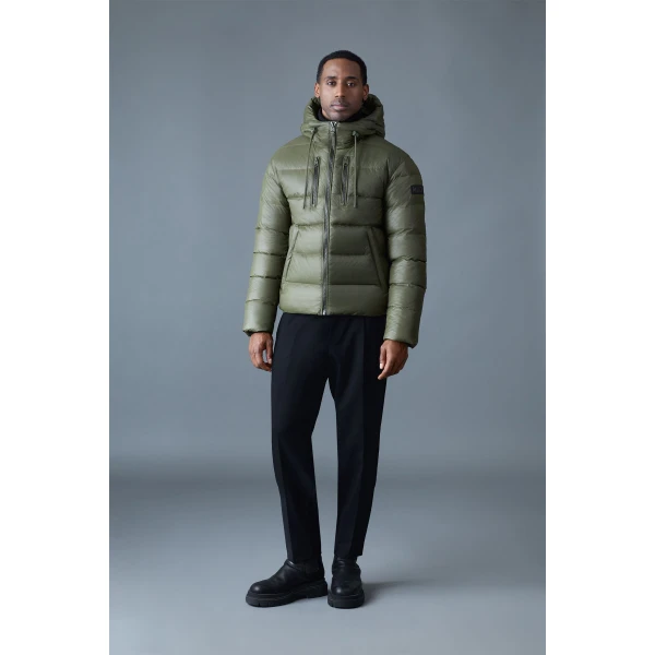 Mackage Victor-R Light Down Jacket in Light Military