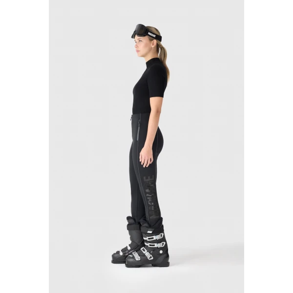 zavi bonded fleece stirrup pant black