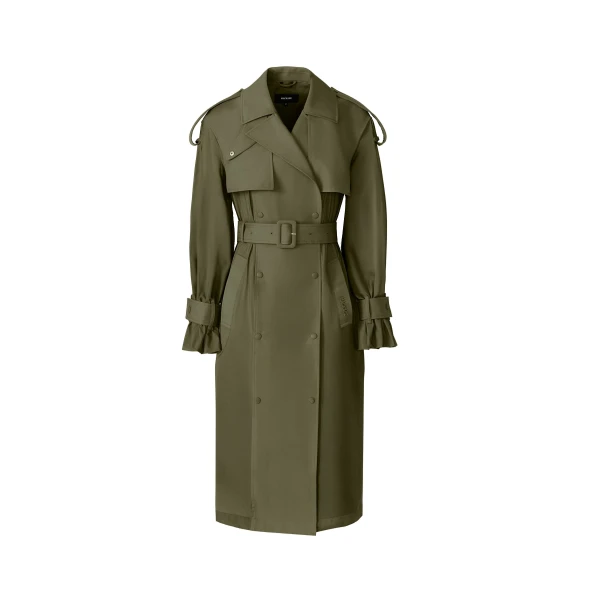 Zonomi Lightweight Trench Coat in Light Military