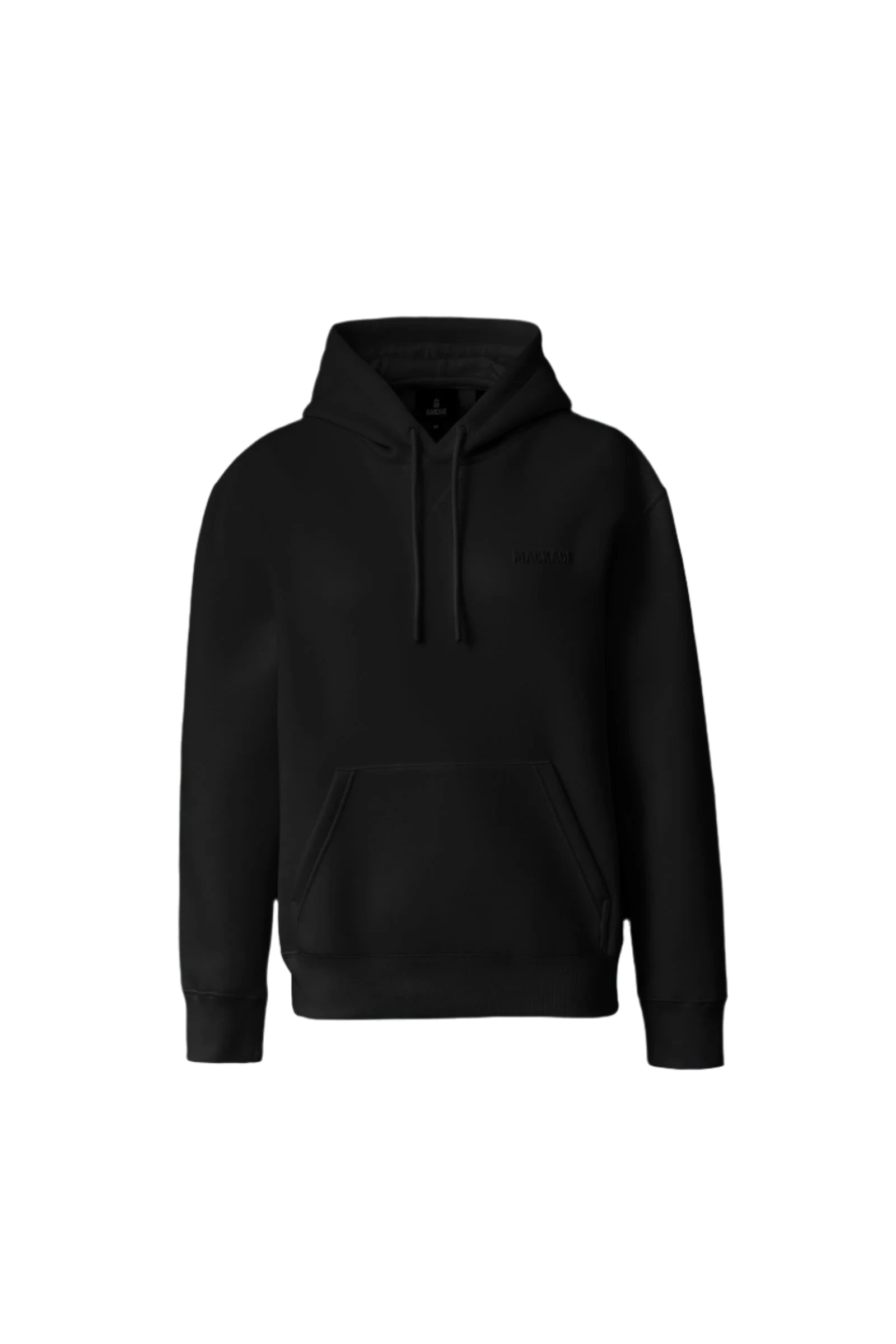 Mackage Zosia Double-Face Jersey Logo Hoodie in Black Mackage Zosia Double-Face Jersey Logo Hoodie in Black