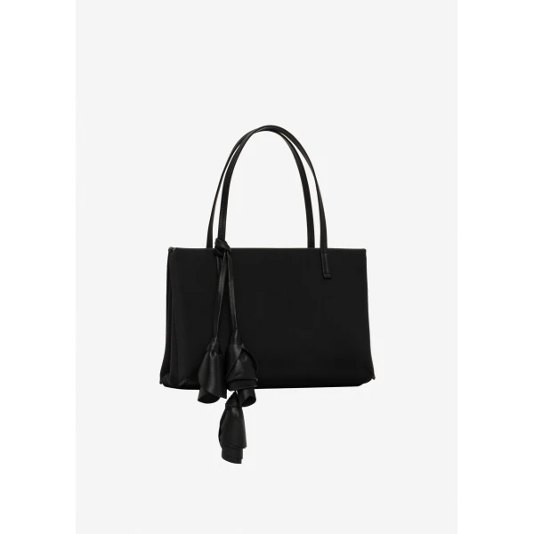 Magda Butrym Barbara bag in black satin, view 2