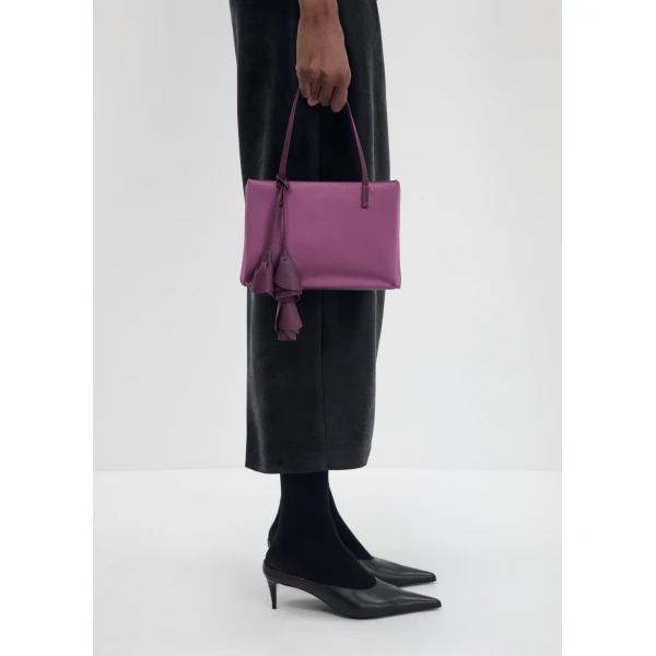 Magda Butrym Barbara bag in violet satin, view 5