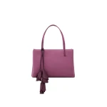 Magda Butrym Barbara bag in violet satin