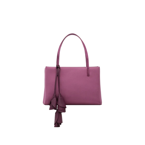 Magda Butrym Barbara bag in violet satin