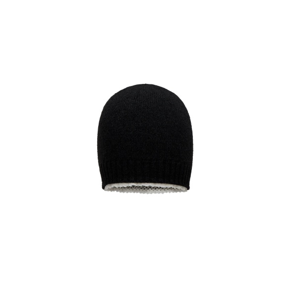 Magda Butrym Cashmere crochet-trim beanie in black