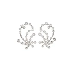 Magda Butrym Crystal-embellished branching earrings in silver