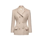 Magda Butrym Double-breasted tailored blazer in beige