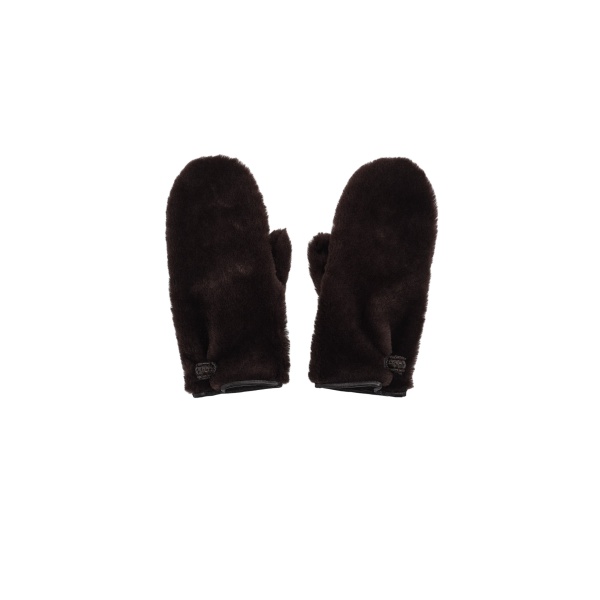Magda Butrym Fur mittens in brown