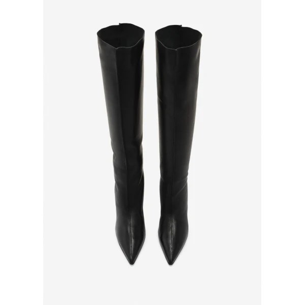 Magda Butrym High-heel leather boots in black, view 3