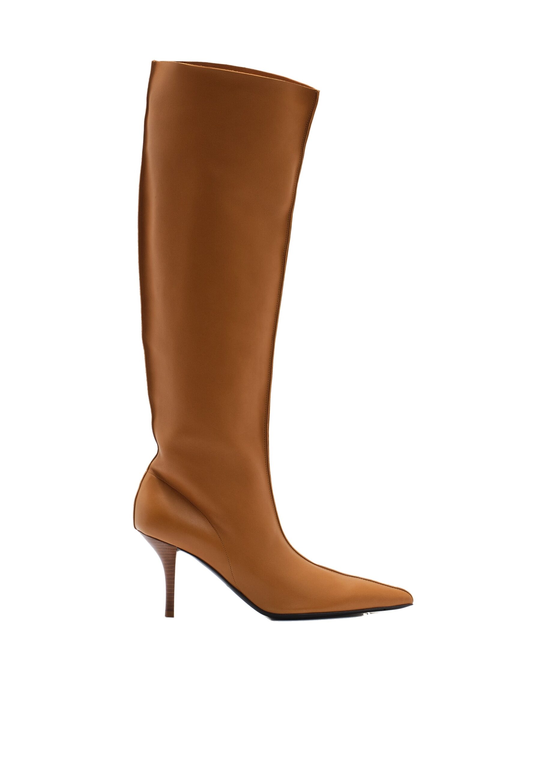 Magda Butrym High-heel leather boots in caramel | Shoes | Luxury Shoes Magda Butrym High-heel leather boots in caramel