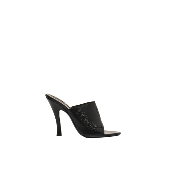 Magda Butrym Podhale-style embroidered high-heel mules in black