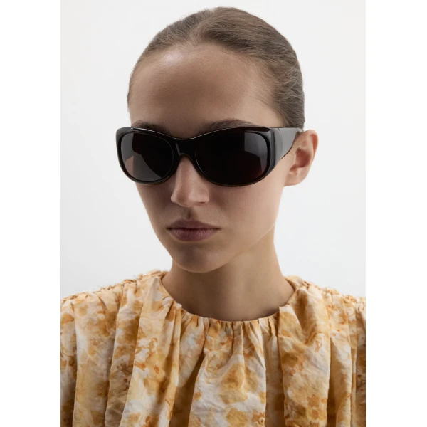 Magda Butrym Round sunglasses in milky brown, view 5