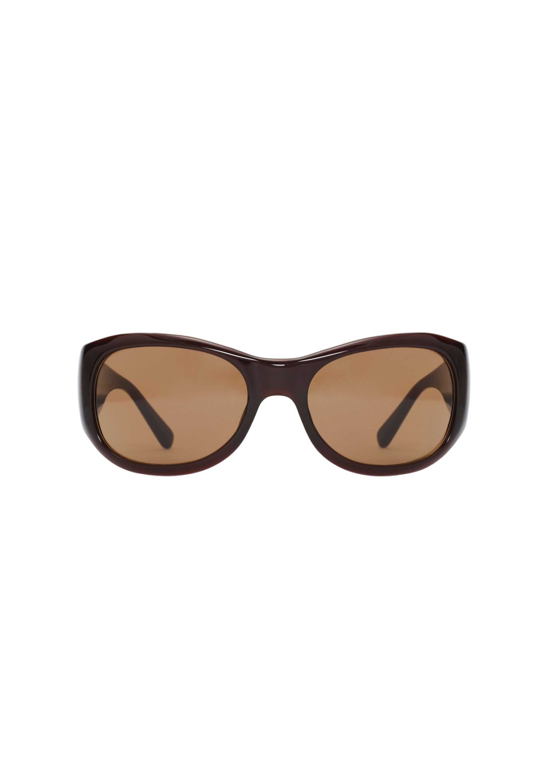 Magda Butrym Round sunglasses in milky brown | Accessories | Luxury Shoes Magda Butrym Round sunglasses in milky brown