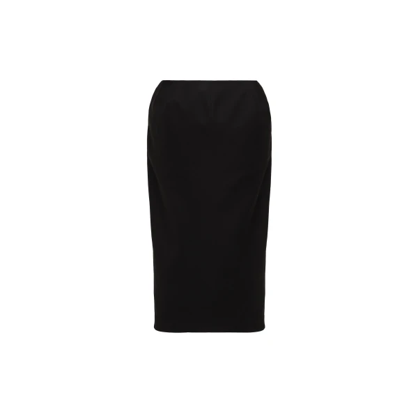 Sculpted pencil skirt in black