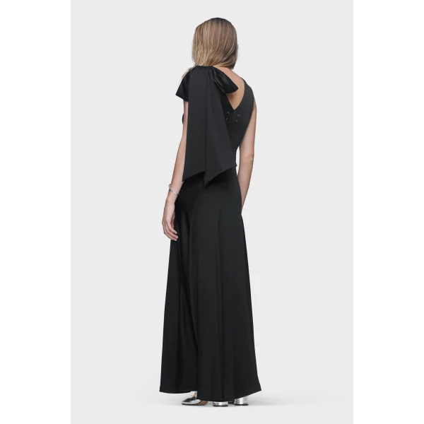 Maison Margiela Bias-Cut Evening Gown in Black | Evening Gowns | Luxury Shoes 