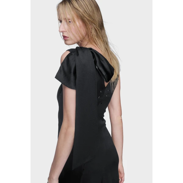 Maison Margiela Bias-Cut Evening Gown in Black | Evening Gowns | Luxury Shoes 