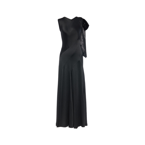 Maison Margiela Bias-Cut Evening Gown in Black | Luxury Shoes 
