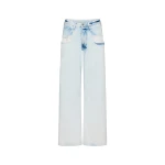 Maison Margiela Bleached Straight-Leg Jeans in Light Indigo | Luxury Shoes 