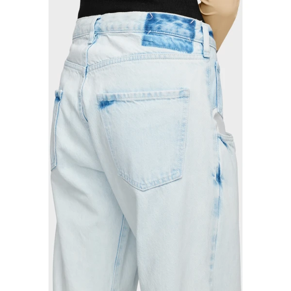Maison Margiela Bleached Straight-Leg Jeans in Light Indigo | Denim | Luxury Shoes 
