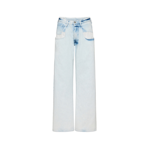 Maison Margiela Bleached Straight-Leg Jeans in Light Indigo | Luxury Shoes 
