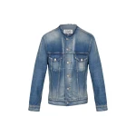 Maison Margiela Collarless Denim Jacket in Blue Maison Margiela Collarless Denim Jacket in Blue | Luxury Shoes