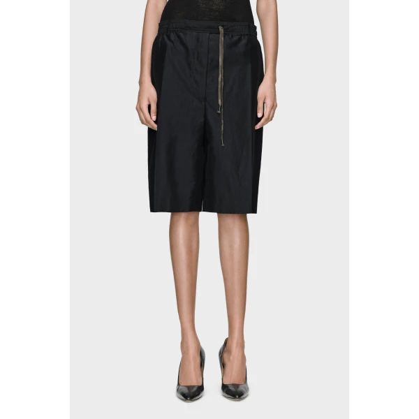 Maison Margiela Cotton Drawstring Shorts in Dark Blue | Shorts | Luxury Shoes 