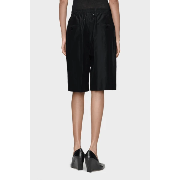 Maison Margiela Cotton Drawstring Shorts in Dark Blue | Shorts | Luxury Shoes 