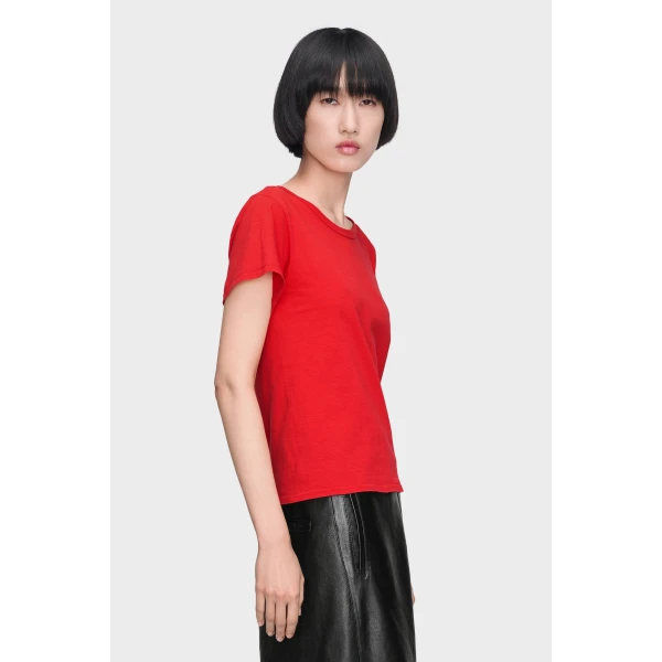 Maison Margiela Cotton Jersey T-Shirt in Red | T-shirts | Luxury Shoes 