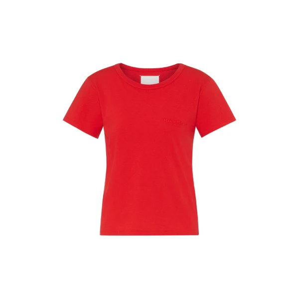 Maison Margiela Cotton Jersey T-Shirt in Red | Luxury Shoes 