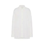 Maison Margiela Cotton Poplin Shirt in White | Luxury Shoes 